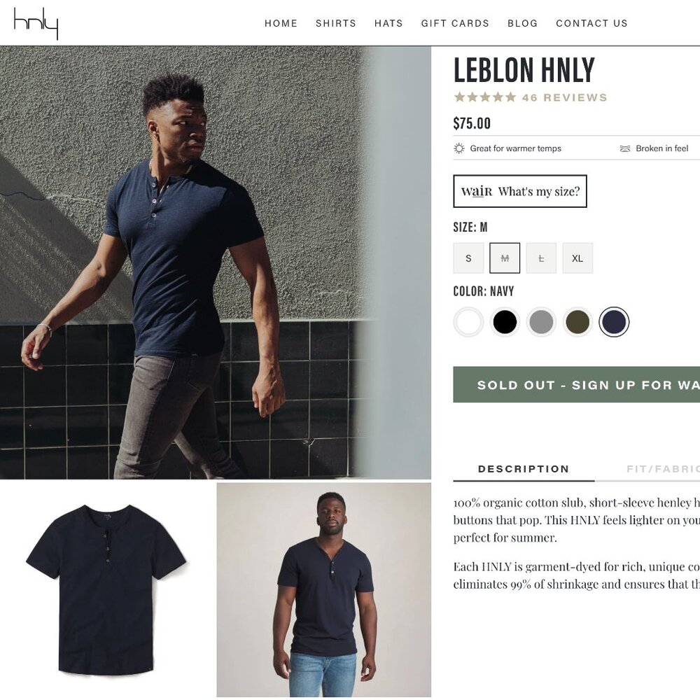 HNLY Leblon Henley Short Sleeve